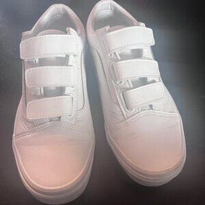 VANS Old Skool V shoe, White Leather